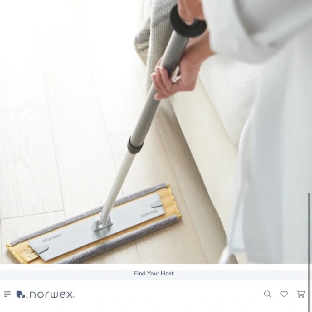 NORWEX Large NEW Mop Set with Gray Black or Blue Pads and Baclock Technology - Picture 6 of 8